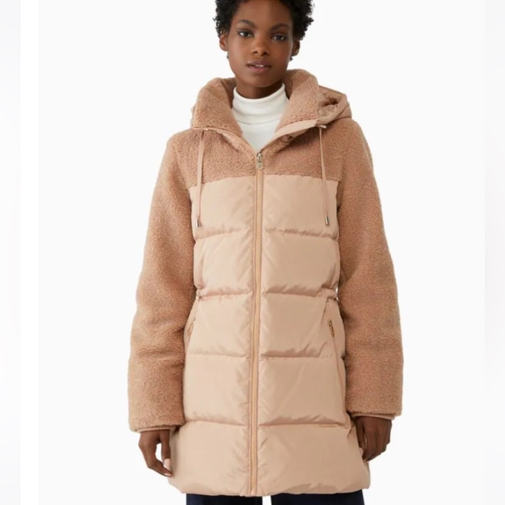 Kate Spade mixed media puffer
